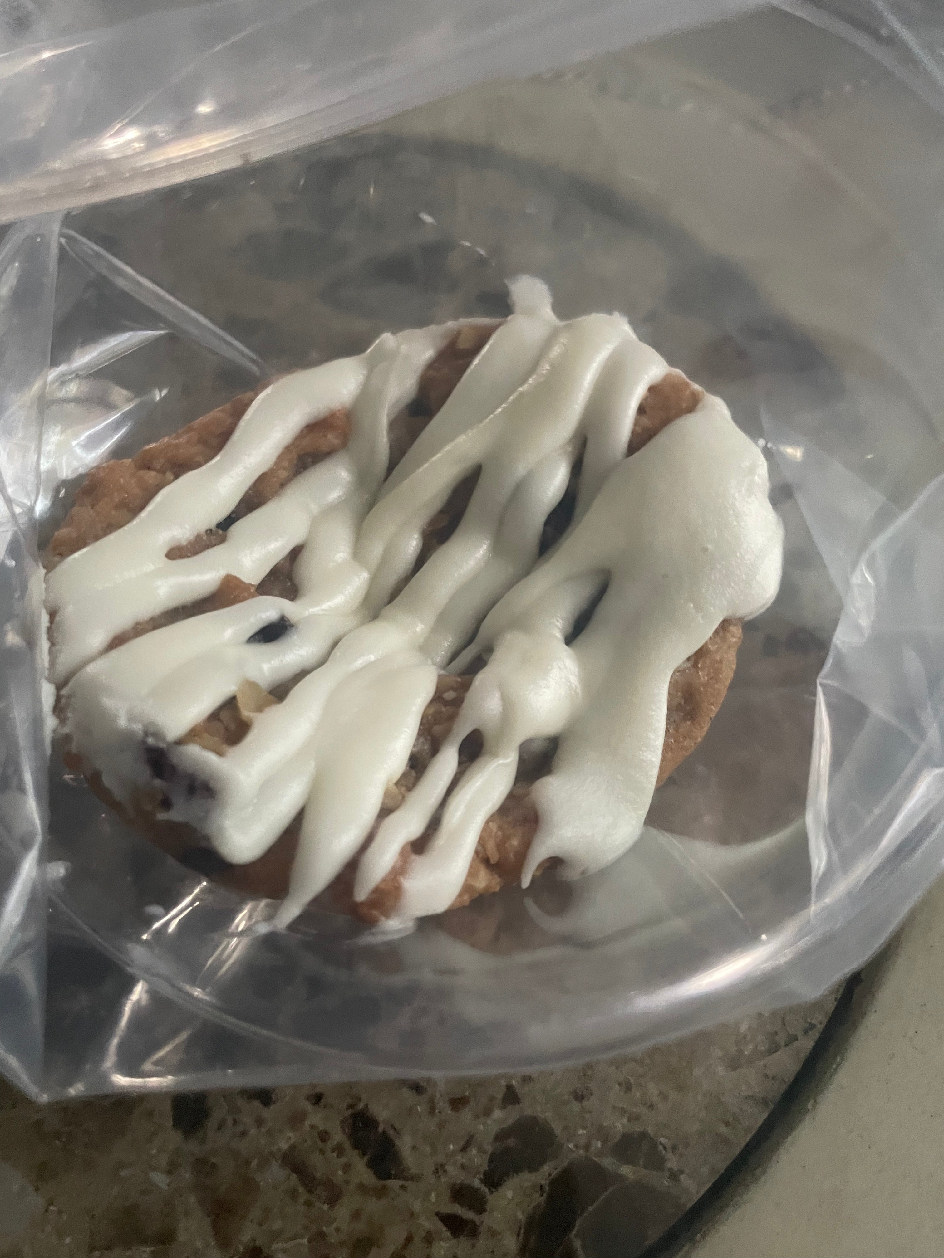 Frosted Oatmeal Raisin Cookie